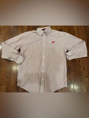 Men’s Tuskwear Red Striped Alabama Crimson Tide Game Day Button-Up Dress Shirt